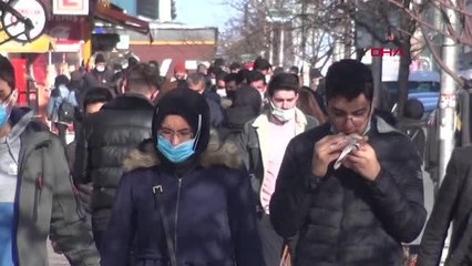 ERZURUM Koronavirüsle 1 yıl geçti; halk ve esnaf hala tedirgin