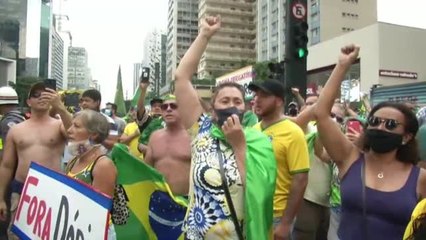 Miles de paulistas protestan contra el toque de queda impuesto por el gobernador Doria