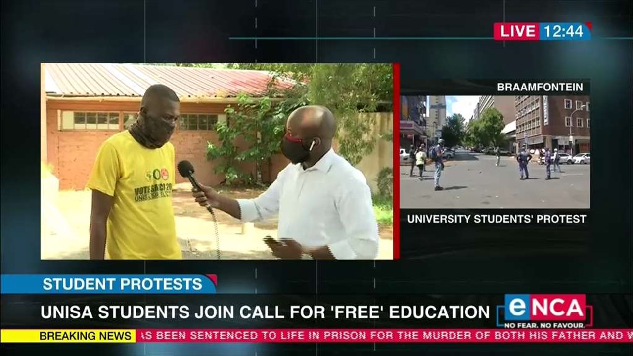 Unisa joins students protest over fincial exclusion