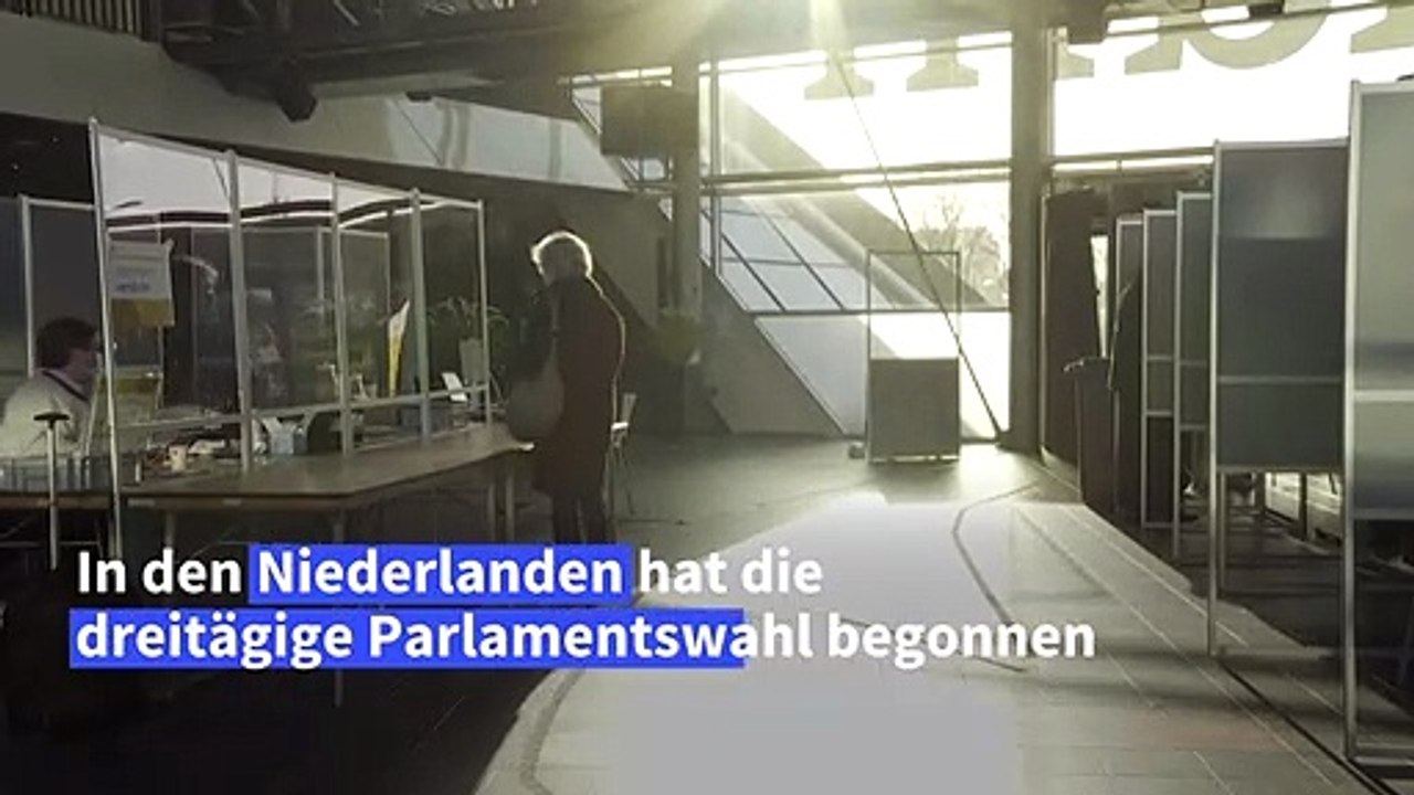 Parlamentswahl in den Niederlanden begonnen