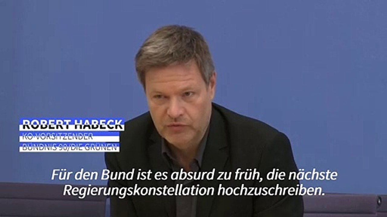 Habeck: Koalitionen auf Bundesebene 