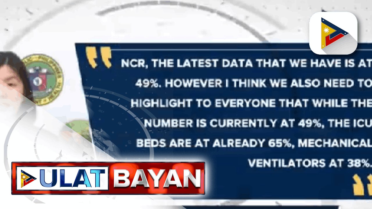 DOH: Utiization rate ng hospital beds at ventilators, nasa low-risk pa pero bilang ng COVID-19 patients na dinadala sa ICU, tumaas