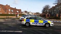 Police presence at Rossmere Way, Hartlepool