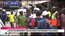Lagos government demolishes distressed buildings