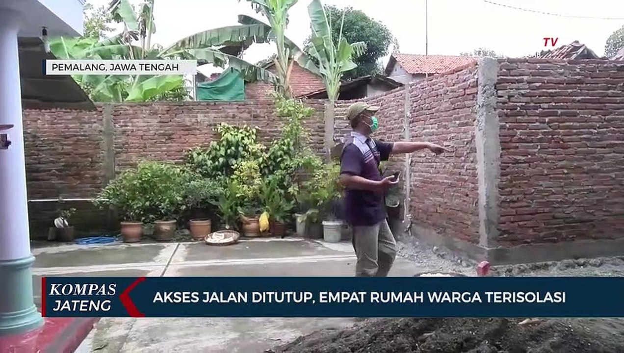 Akses Jalan Ditutup, Empat Rumah Warga Terisolasi