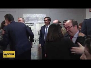 Entrada del presidente a la reunión ejecutiva del PSOE