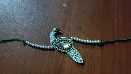 How to make Rakhi silk thread  Peacock Rakhi by sana ali