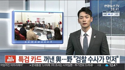 특검 카드 꺼낸 與…野 "검찰 수사가 먼저"