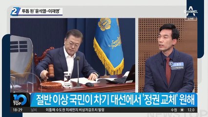 대권 지지율 공동 1위…투톱 된 ‘윤석열·이재명’