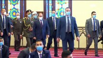شاهد لحظة وصول الرئيس السيسي لـ مسجد الشمير لآداء صلاة الجمعة
