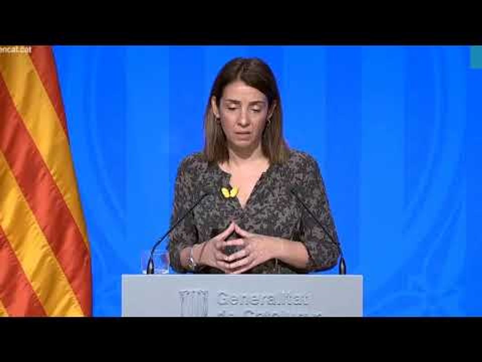  EN DIRECTE Roda de premsa per informar dels Acords de Govern