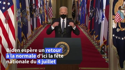Covid-19: "Ce combat est loin d'être terminé" (Biden)