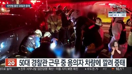 마약범 뒤쫓다…베테랑 형사, 용의자 차량에 치여 중태