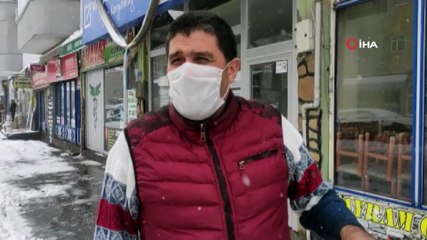 Bulanık'ta kar yağışı