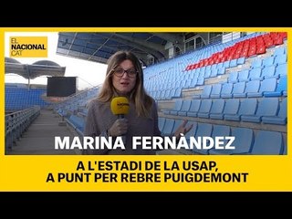 L'estadi de la USAP, a punt per rebre Puigdemont