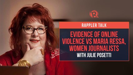 Video herunterladen: Rappler Talk: Julie Posetti presents evidence of online violence vs Maria Ressa, women journalists