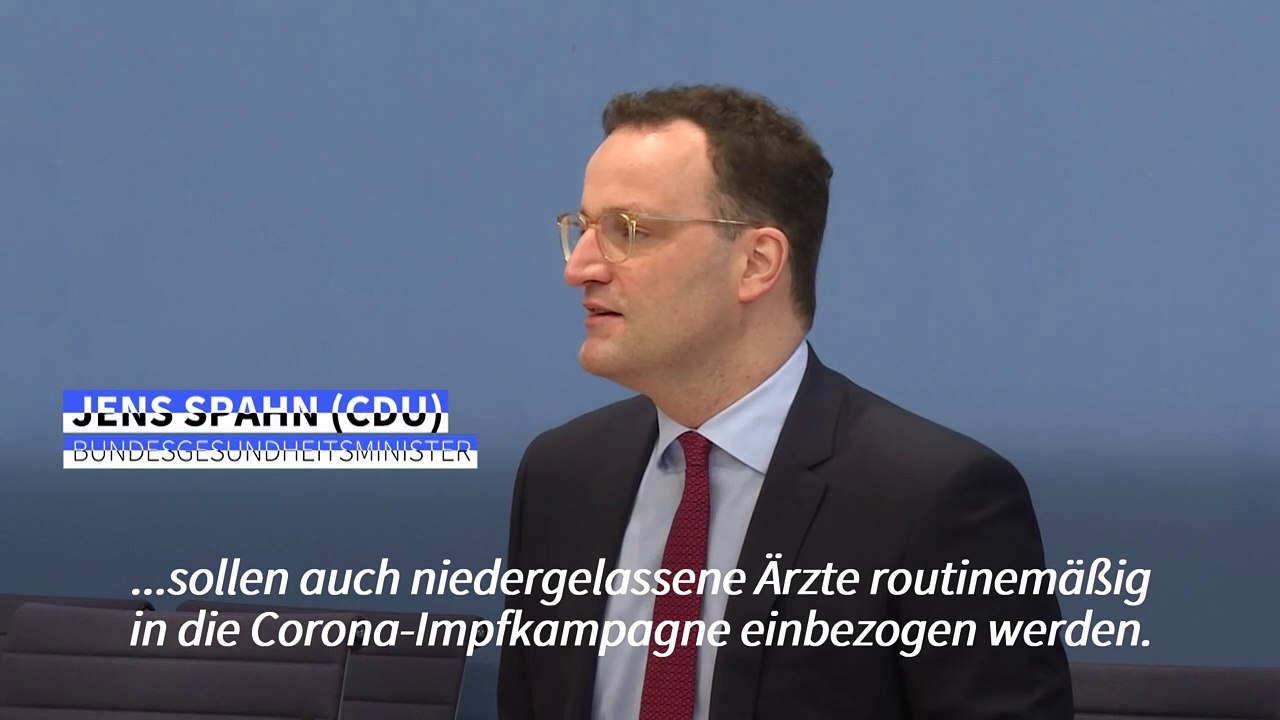 Spahn: Corona-Impfungen beim Arzt 'spätestens Mitte April'