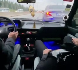 Kartal TEM'de makas atan maganda kamerada