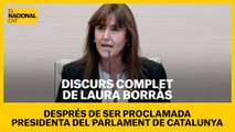 EL DISCURS COMPLET DE LAURA BORRÀS COM A PRESIDENTA DEL PARLAMENT DE CATALUNYA