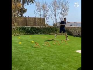 Así se entrena Stegen durante el coronavirus