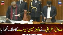 Sadiq Sanjrani takes oath as Chairman Senate