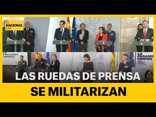 Las ruedas de prensa "del coronavirus" se militarizan