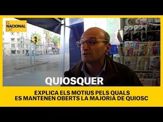El 85% dels quioscos obren però amb un horari reduït i la meitat de les vendes
