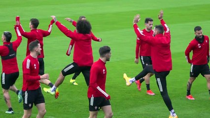 Entrenamiento de Osasuna a 24 horas de recibir al Valladolid en Pamplona