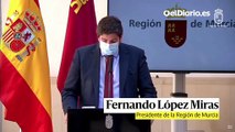 Fernando López Miras: “Durante estos últimos tres días, los murcianos y el resto de españoles han asistido perplejos a un espectáculo vergonzoso