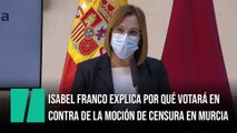 Isabel Franco explica por qué votará en contra de la moción de censura