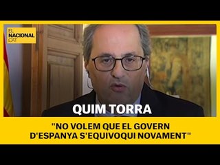 Torra exigeix a Sánchez la pròrroga del confinament total