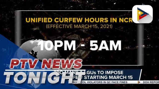 Metro Manila mayors hope to minimize COVID-19 infections through unified curfew hours