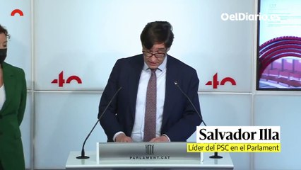 Illa se muestra "decepcionado" con el discurso Borràs e insiste en que quiere presentarse a la investidura