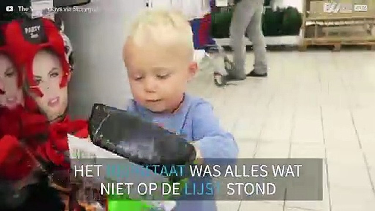 Dit is wat er gebeurt als je een kind laat winkelen