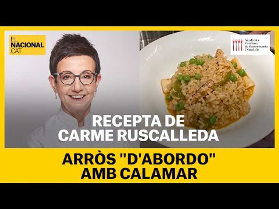 RECEPTA EN TEMPS DE CONFINAMENT: Arròs 'd'abordo' amb calamar amb Carme Ruscalleda