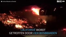 Indrukwekkende beelden van een van de vier bosbranden die Californië troffen