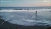 Schaatsen op het strand? Bekijk het resultaat van de extreme koudegolf in de Amerikaanse plaats Maine