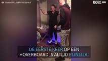 De eerste keer op een hoverboard is altijd pijnlijk