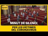 El ple del Parlament comença amb un minut de silenci per homenatjar les víctimes del coronavirus