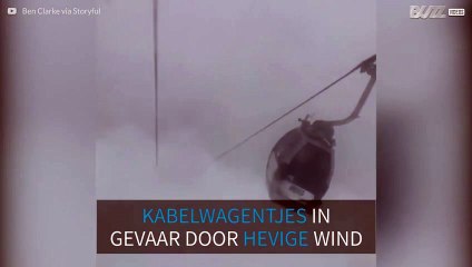 Sterke wind brengt mensen in Zwitsers skiresort in gevaar