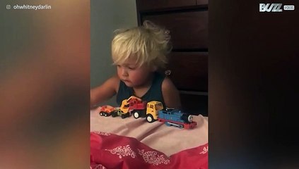 Peuter met rommelig 'kapot' haar