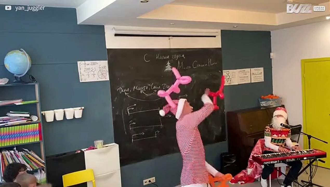 Jongleur zorgt voor leuke kerst voor kids!