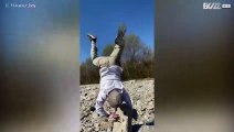 Doe nooit een handstand op een onstabiele steen
