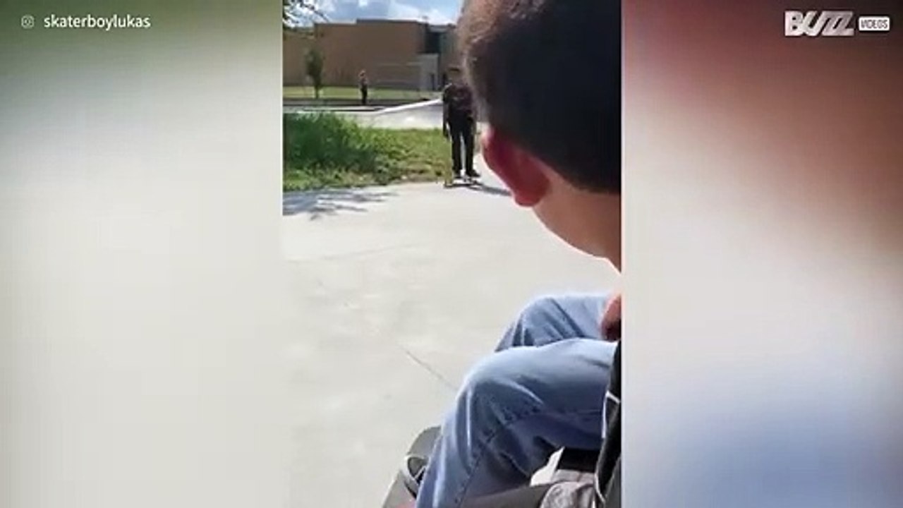 Skateboarder spill ends in shocking injury -1