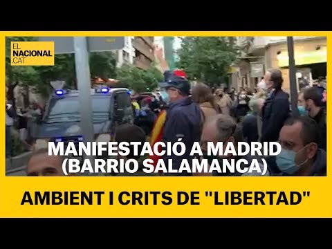 MANIFESTACIÓ MADRID | Ambient i crits de Libertad