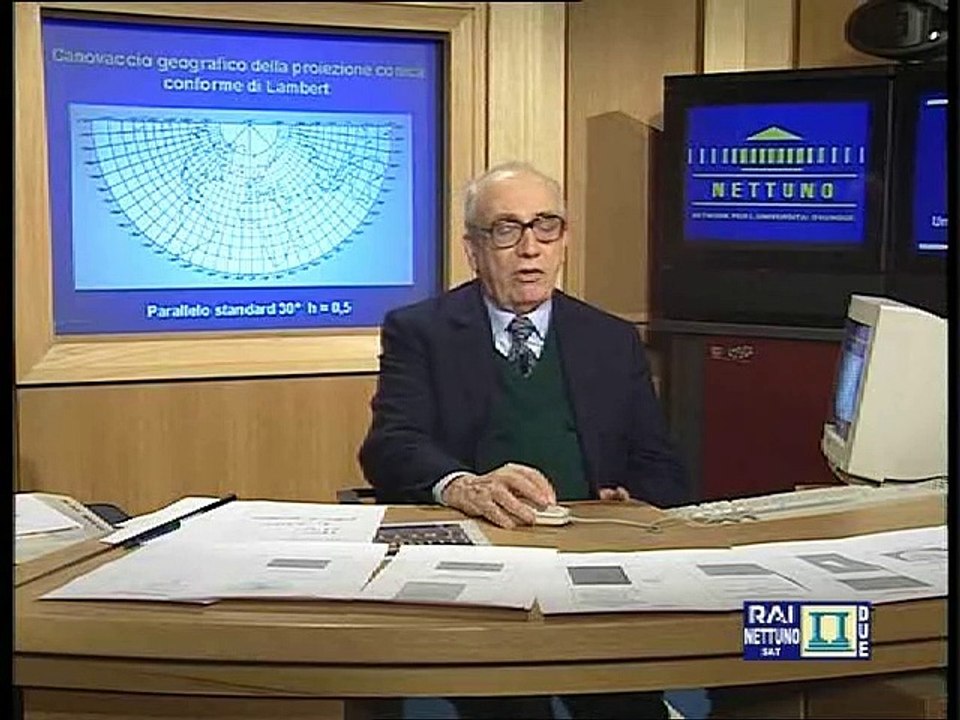 Cartografia numerica I - Lez 20 - Proiezioni conica conforme di Lambert, proiezione stereografica polare. Mario Fondelli