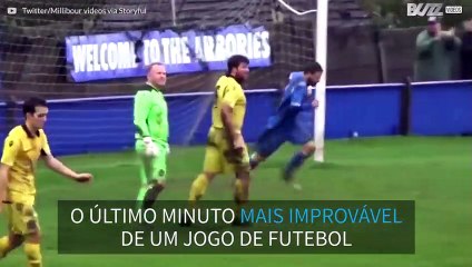 O minuto mais louco de uma partida de futebol