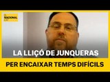 La lliçó de Junqueras per encaixar temps difícils, d'Èsquil a Lisa Simpson