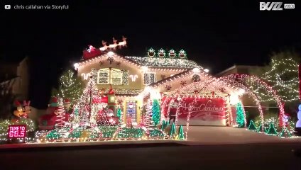 Luzes de natal ao som de AC/DC