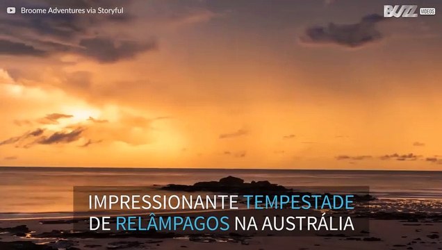Time-lapse de uma impressionante tempestade de relâmpagos
